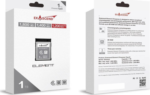 Exascend 1 Tb Element Series Cfexpress Type B Hafıza Kartı 2