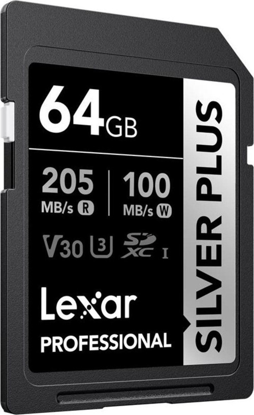 64Gb Lsdsıpl064G-Bnnng Professıonal Sılver Plus Sdxc Uhs-I Cards Up To 205Mb/S Read 100Mb/S Wr
