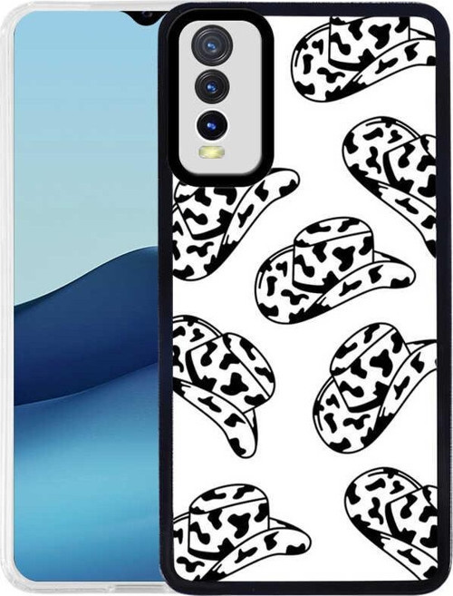 Vivo Y20S Kapak Kamera Korumalı Şapka Desenli Ultra İnce Silikon Kılıf