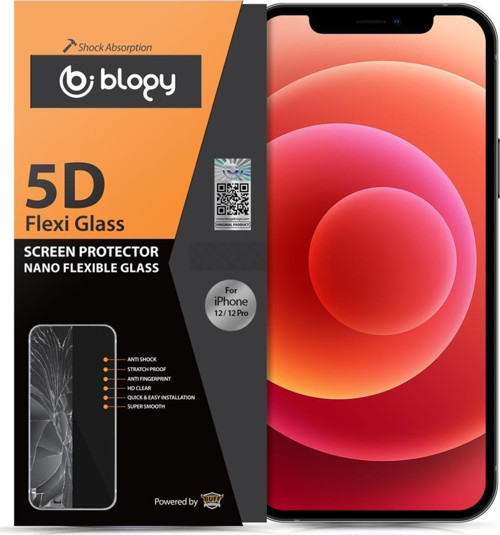iPhone 12 / 12 Pro ile Uyumlu Flexi 5D Ekran Koruyucu