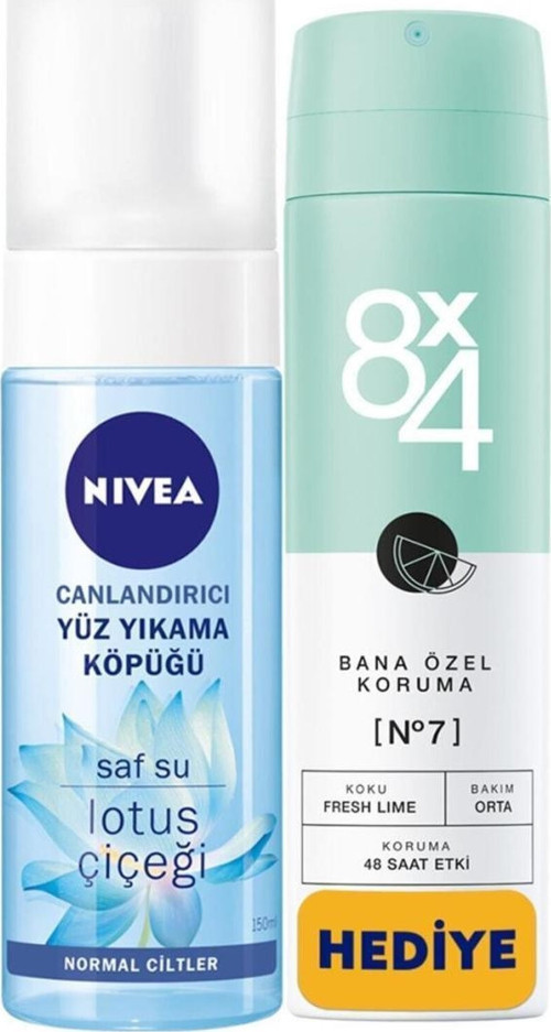 Canlandırıcı Yüz Yıkama Köpüğü + 8x4 Kadın Deodorant 150 Ml Bana Özel Koruma No 7