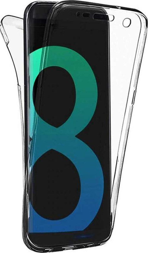 Samsung Galaxy S8 Plus Kapak 360 Derece Ön ve Arka Tam Koruma Şeffaf Silikon Kılıf