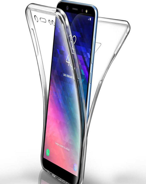Samsung Galaxy S9 Kapak 360 Derece Ön ve Arka Tam Koruma Şeffaf Silikon Kılıf