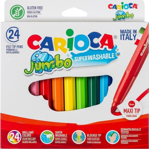 Keçeli Boya Kalemi Jumbo Süper Yıkanabilir 24 Renk 40570