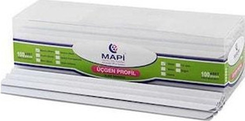 Profil Sırtlık Plastik Orta Üçgen 8 Mm Beyaz 214 08 00 (100 Lü Paket)
