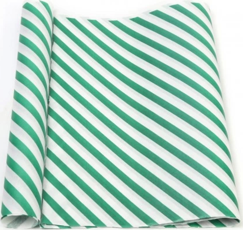 YEŞİL ÇİZGİ BASKILI 40GR İTHAL BEYAZ SÜLFİT AMBALAJ KAĞIDI 70X100CM 2 kg