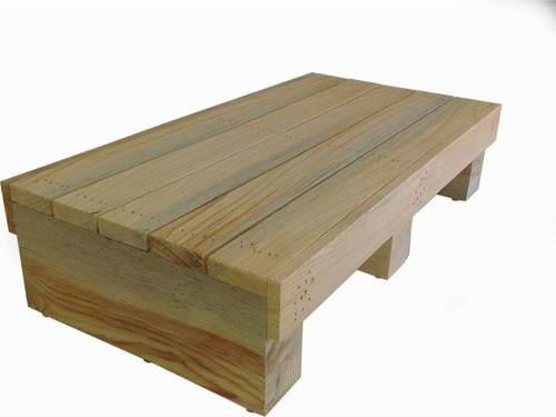 16 cm Yükseklikte Step Tahtası Doğal Ahşap 3 Tabanlı 120 Kg Üzeri Için Uygundur Üzeri 25 cm x 50 cm