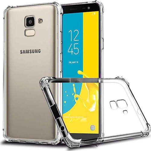 Samsung Galaxy J6 ile Uyumlu Kapak Airbag Antishock Köşe Korumalı Şeffaf Silikon Kılıf