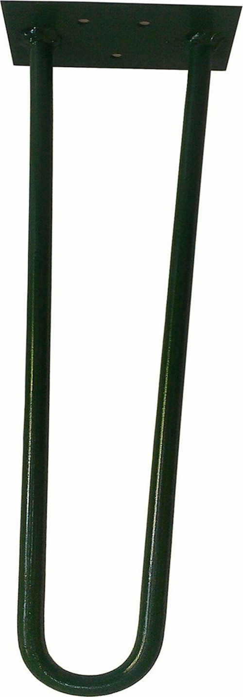 Yeşil Renk Rustik Tarz U Model Has Demir Firkete Masa Sehpa Ayağı 60 cm