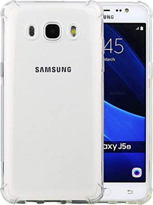 Samsung Galaxy J5 ile Uyumlu Kapak Airbag Antishock Köşe Korumalı Şeffaf Silikon Kılıf