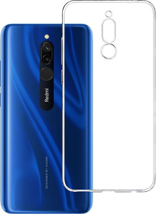 Xiaomi Redmi 8 ile Uyumlu Kapak 1mm Süper Silikon Şeffaf Kılıf