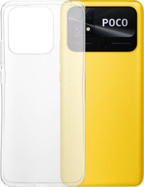 Xiaomi Poco C40 ile Uyumlu Kapak 1mm Süper Silikon Şeffaf Kılıf