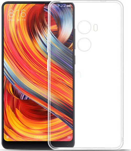 Xiaomi Mi Mix ile Uyumlu Kapak 1mm Süper Silikon Şeffaf Kılıf