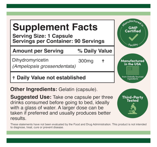 Double Wood Dhm Dihydromyricetin 300Mg 90 Capsul.Tr Tek Yetkili Satıcısı Ozelsporcugıdaları'Dır 373