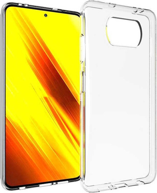 Xiaomi Poco X3 Pro ile Uyumlu Kapak 1mm Süper Silikon Şeffaf Kılıf