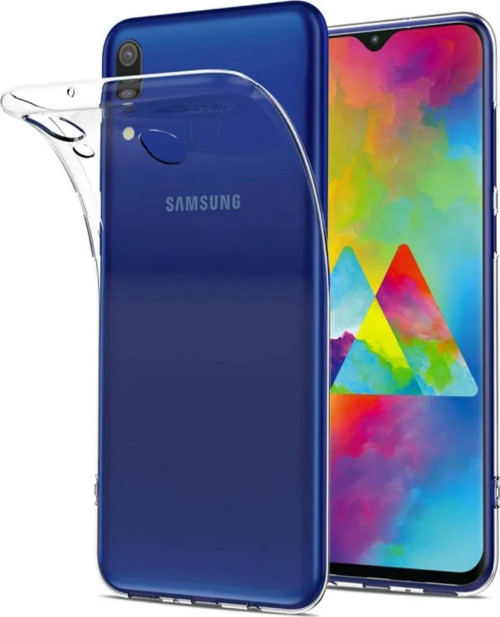 Samsung Galaxy M20 ile Uyumlu Kapak 1mm Süper Silikon Şeffaf Kılıf