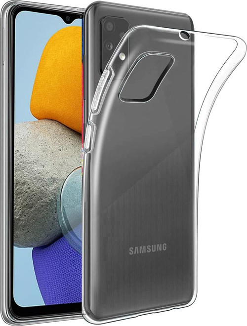 Samsung Galaxy M23 ile Uyumlu Kapak 1mm Süper Silikon Şeffaf Kılıf