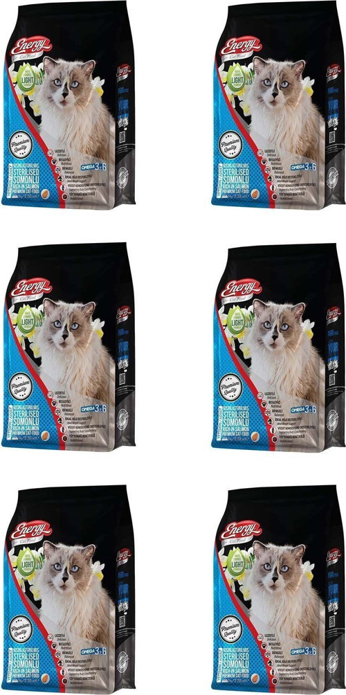 Somonlu Kısırlaştırılmış Kedi Maması 1 Kg - 6 Adet