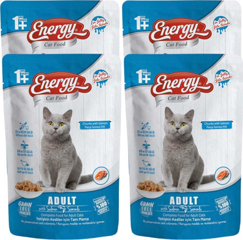 Somonlu Yetişkin Yaş Pouch Kedi Maması 85 G - 4 Adet