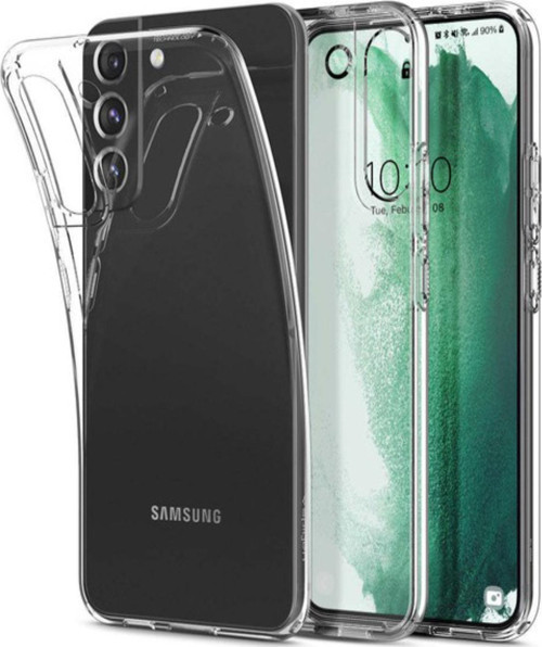 Samsung Galaxy S22 Plus ile Uyumlu Kapak 1mm Süper Silikon Şeffaf Kılıf
