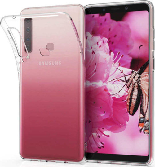 Samsung Galaxy A9 2018 ile Uyumlu Kapak 1mm Süper Silikon Şeffaf Kılıf