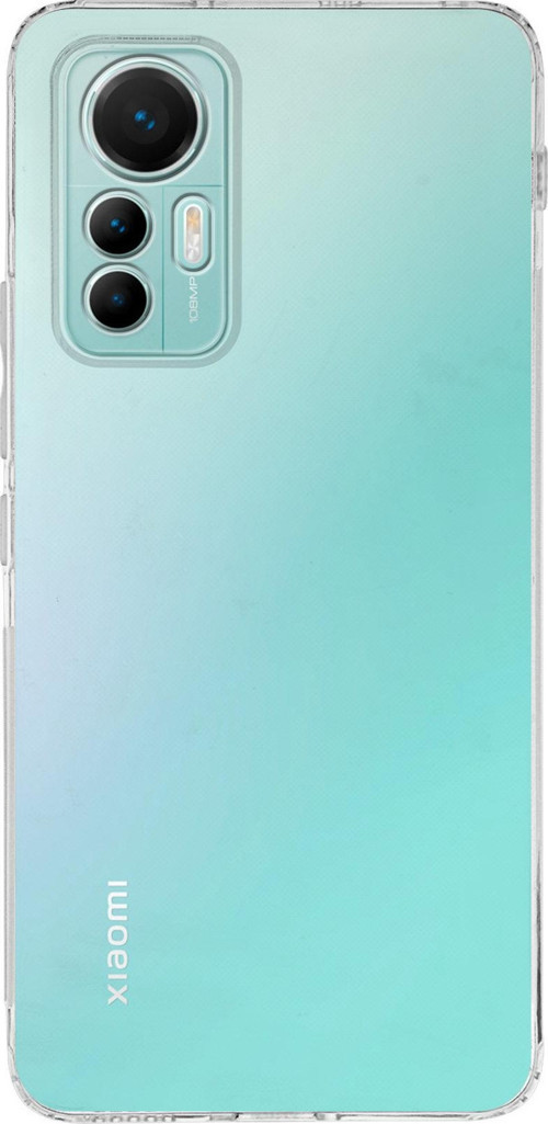 Xiaomi Mi 12 Lite ile Uyumlu Kapak Kamera Korumalı Tıpalı Şeffaf Silikon Kılıf