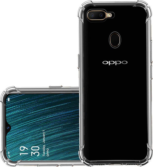 Oppo A5s ile Uyumlu Kapak Airbag Antishock Köşe Korumalı Şeffaf Silikon Kılıf