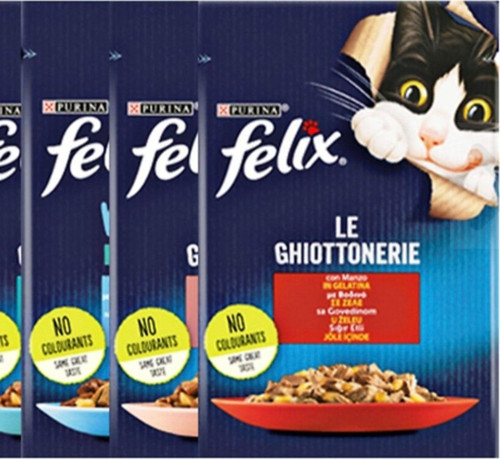 Yeni Paket Purina Karışık 10'Lu 85 Gr Yaş Kedi Maması
