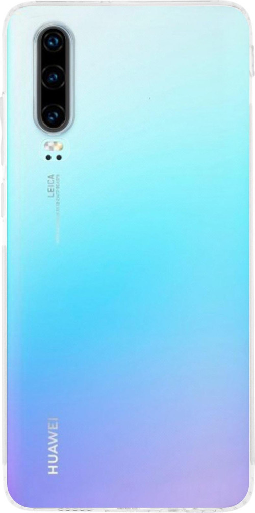 Huawei P30 ile Uyumlu Kapak Kamera Korumalı Tıpalı Silikon Şeffaf Kılıf