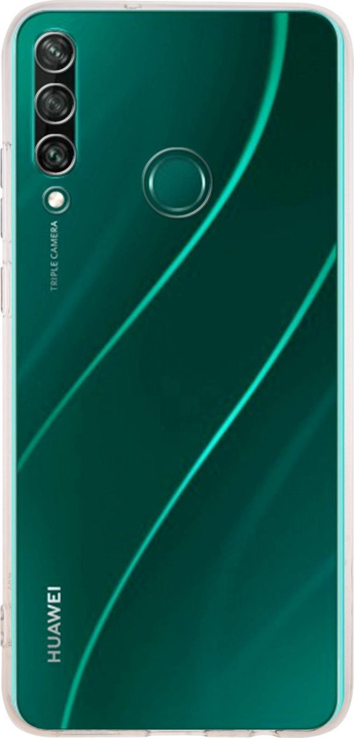 Huawei Y7P ile Uyumlu Kapak Kamera Korumalı Tıpalı Silikon Şeffaf Kılıf