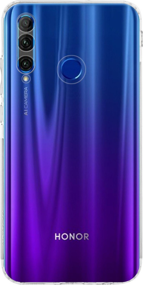 Huawei Honor 20 Lite ile Uyumlu Kapak Kamera Korumalı Tıpalı Silikon Şeffaf Kılıf