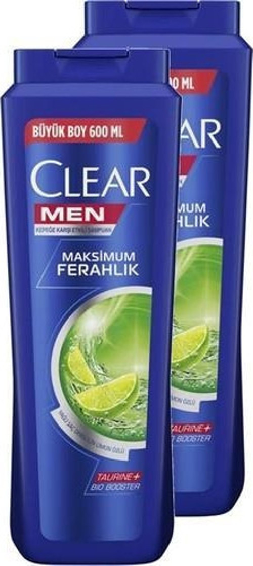 Men Yağlı Saç Derisi İçin Maksimum Ferahlık Şampuan 600 ml x 2