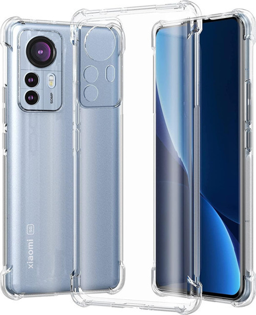 Xiaomi Mi 12 Pro Kapak Kamera Korumalı Şeffaf Airbag Antishock Köşe Korumalı Silikon Kılıf