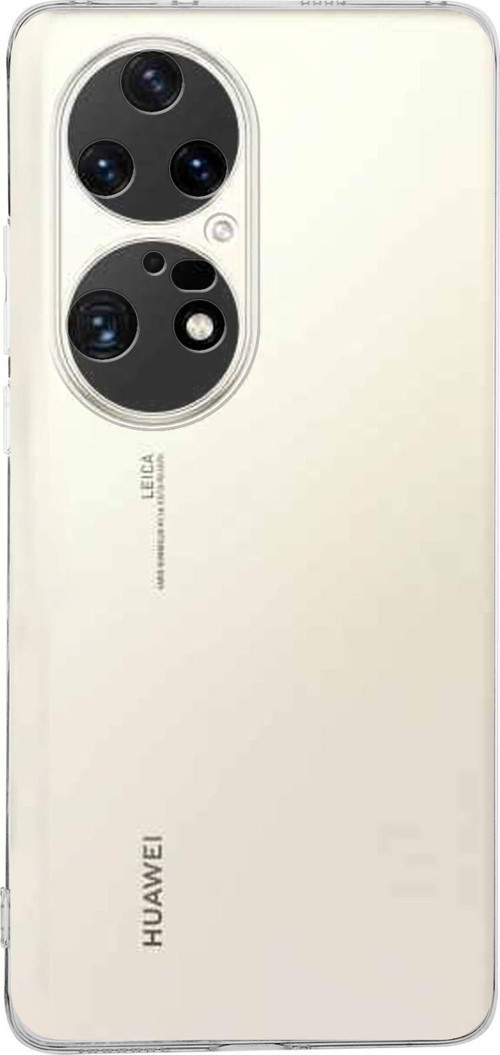 Huawei P50 Pro Kapak 1mm Şeffaf Silikon Kılıf