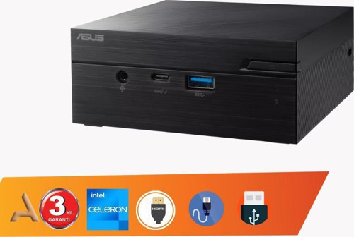 Celeron Dc N4500 32GB 256GB SSD O/B - HDMI - Com Port Mini Pc freedos PN41-BBC029MC098