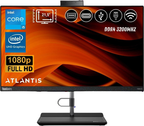 ThinkCentre Neo 30A 22 i5-12450H 32GB 1TB M.2 SSD 12B30062TX ATL10 21.5" FDOS ALL IN ONE BİLGİSAYAR