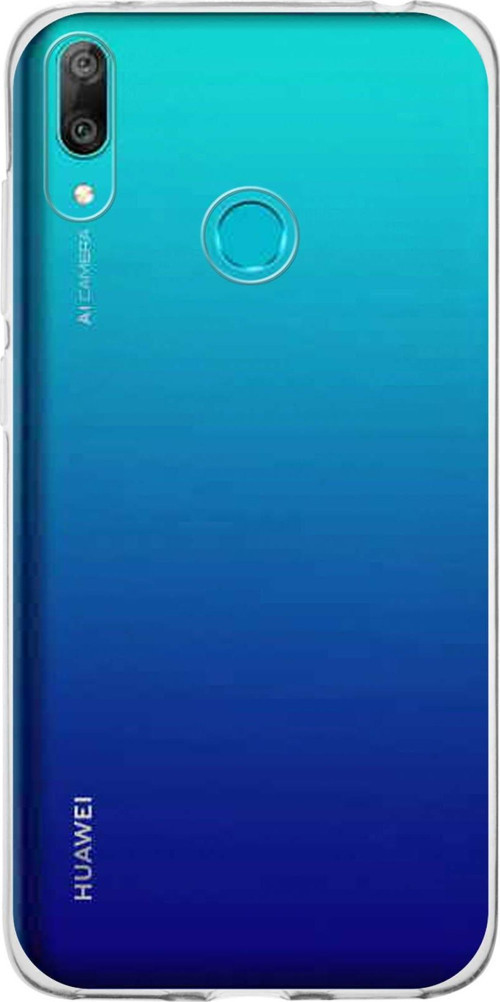 Huawei Y7 2019 Kapak 1mm Şeffaf Silikon Kılıf