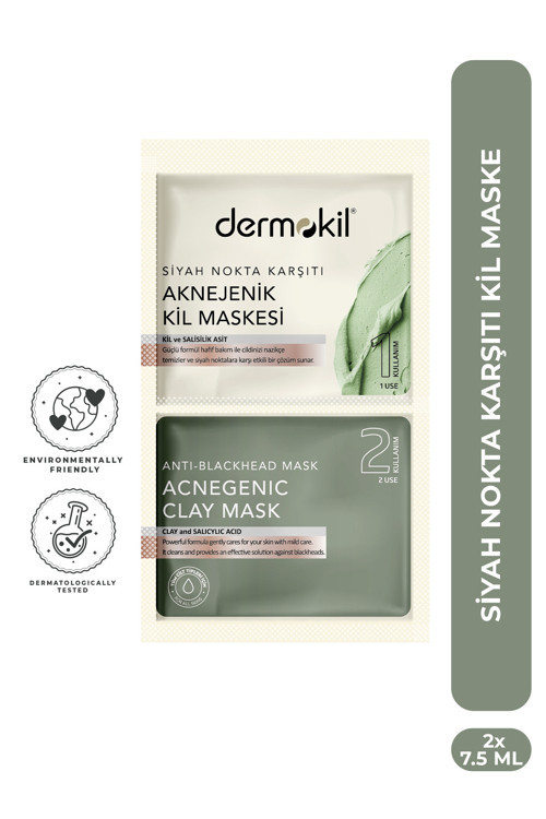 Siyah Nokta Karşıtı Kil Maske 2 x 7,5 ml