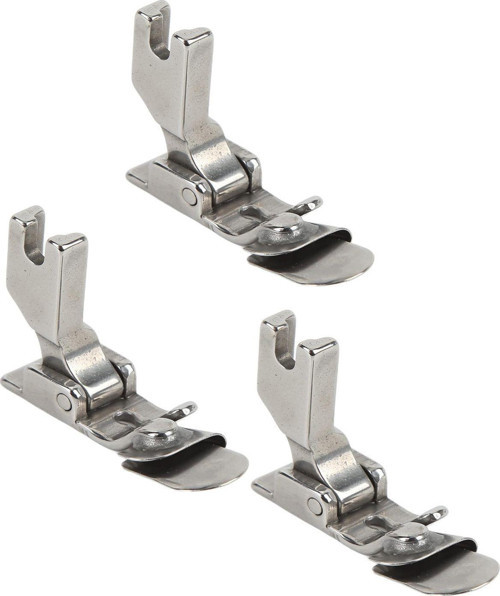 Sanayi Düz Dikiş Makinesı Şifon Kenar Çok Amaçlı Temiz Kıvırma Ayağı 1-2-3mm 3 Lü Set