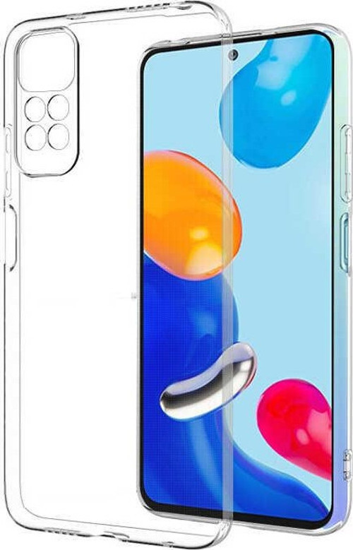 Xiaomi Redmi Note 11s Kapak Kamera Korumalı Tıpalı Şeffaf Silikon Kılıf