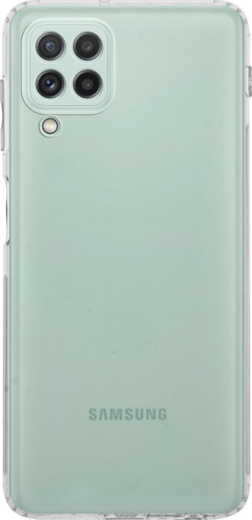 Samsung Galaxy A22 Kapak Kamera Korumalı Tıpalı Şeffaf Silikon Kılıf