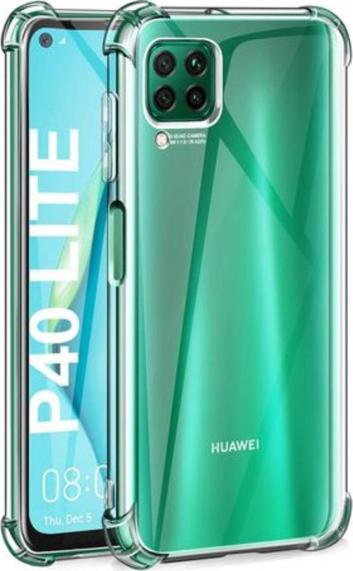 Huawei P40 Lite Kapak Antişok Airbag Köşe Korumalı Silikon Şeffaf Kılıf