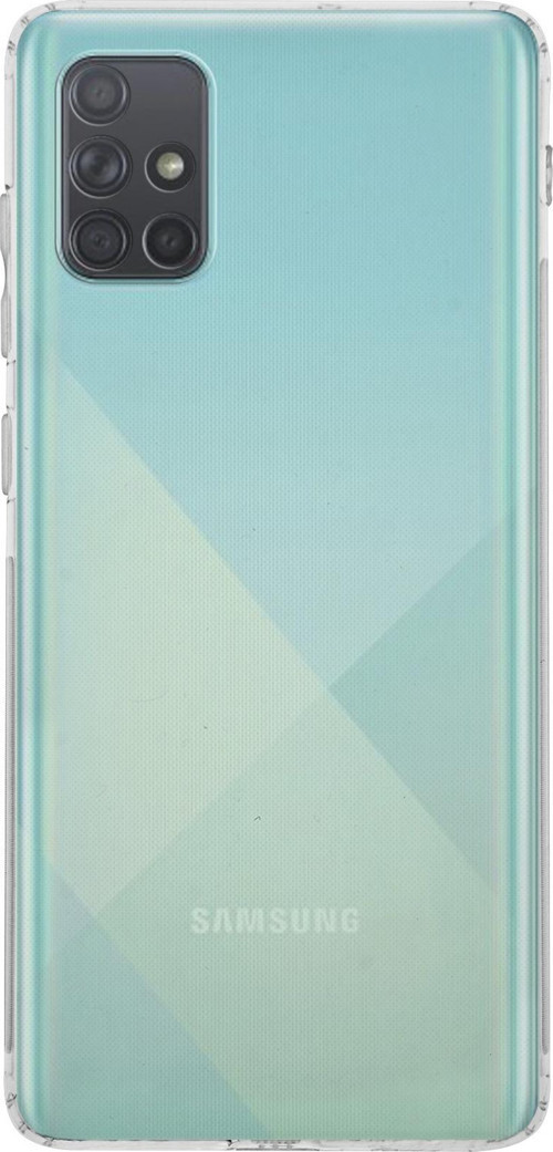 Samsung Galaxy A71 Kapak Kamera Korumalı Tıpalı Şeffaf Silikon Kılıf
