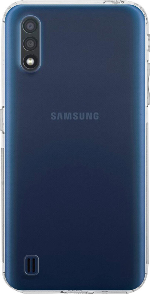 Samsung Galaxy A01 Kapak Kamera Korumalı Tıpalı Şeffaf Silikon Kılıf