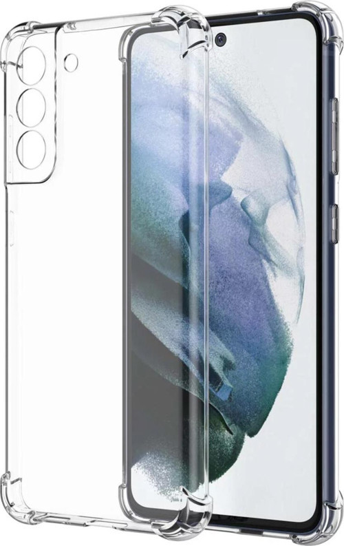 Samsung Galaxy S21 FE Kapak Kamera Korumalı Antişok Airbag Köşe Korumalı Silikon Şeffaf Kılıf