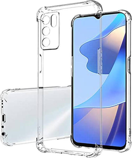 Oppo A16 Kapak Kamera Korumalı Antişok Airbag Köşe Korumalı Silikon Şeffaf Kılıf