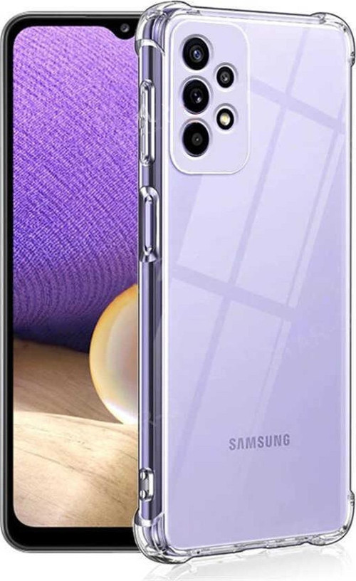 Samsung Galaxy A23 Kapak Kamera Korumalı Şeffaf Airbag Antishock Köşe Korumalı Silikon Kılıf