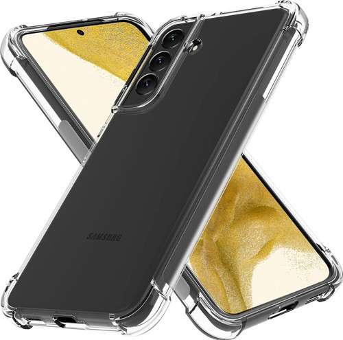 Samsung Galaxy S22 Plus Kapak Kamera Korumalı Şeffaf Airbag Antishock Köşe Korumalı Silikon Kılıf