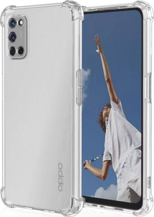 Oppo A72 Kapak Kamera Korumalı Antişok Airbag Köşe Korumalı Silikon Şeffaf Kılıf