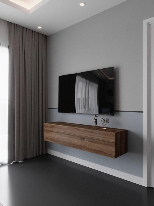 Duvara Monte Tv Sehpası Ceviz S6205-2